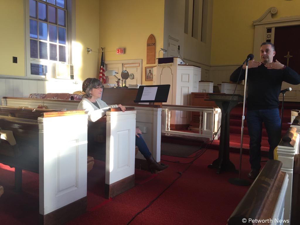 ANC 4D Commissioner Nancy Roth (seated) and David Sheon