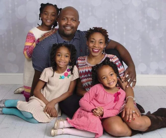 Leon and Kristine Andrews and their three daughters