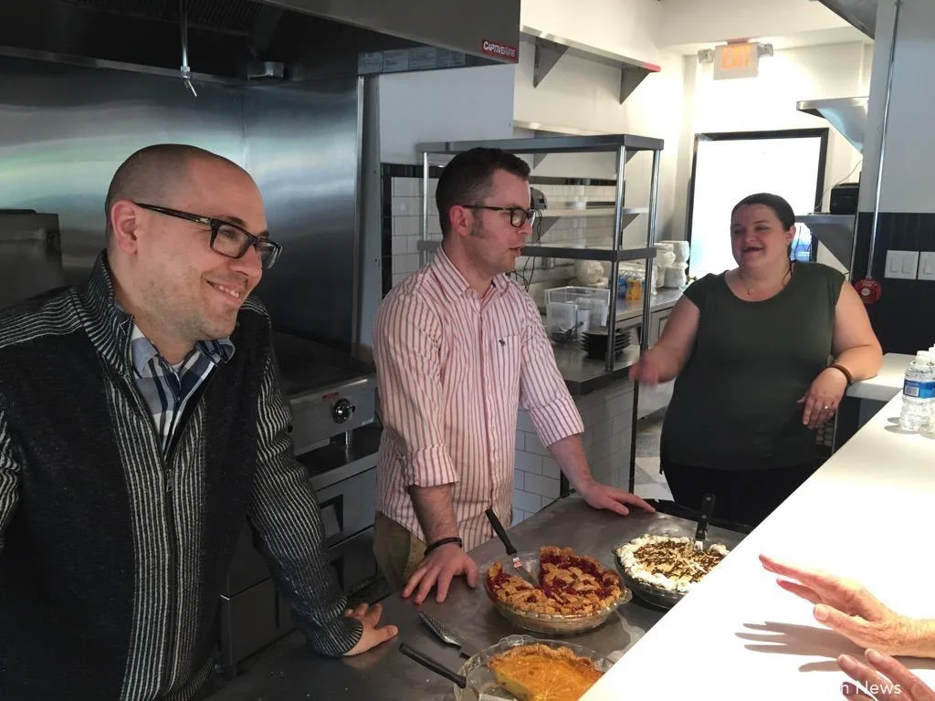 Chef Chris Beasley, souz chef Jeremy Riley, and baker Liza Moran