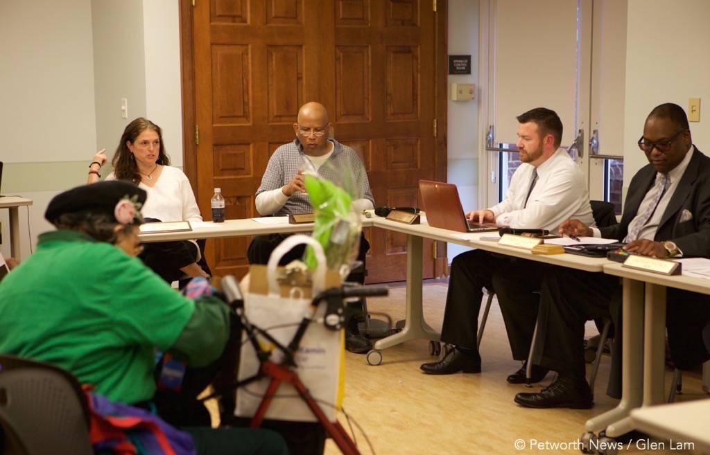 Commissioners Maria Barry, Taalib-Din Uqdah, John-Paul Hayworth and Chair Vann-Di Galloway