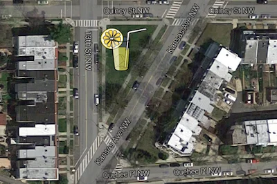 Park between Quincy, 13th and Kansas Ave NW