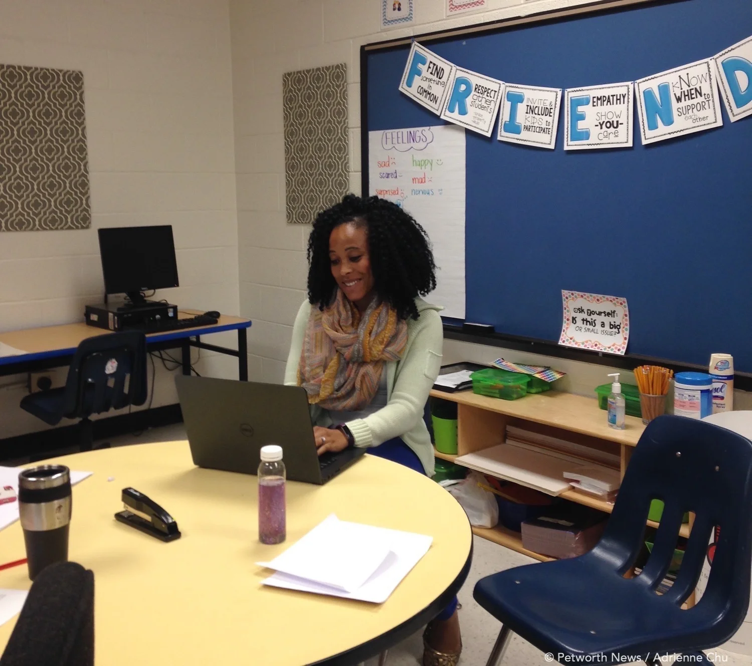School social worker Keri Sartin