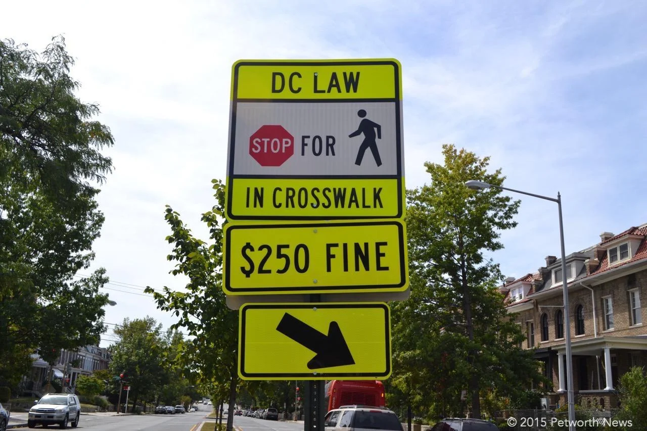 A useless sign at Grant Circle