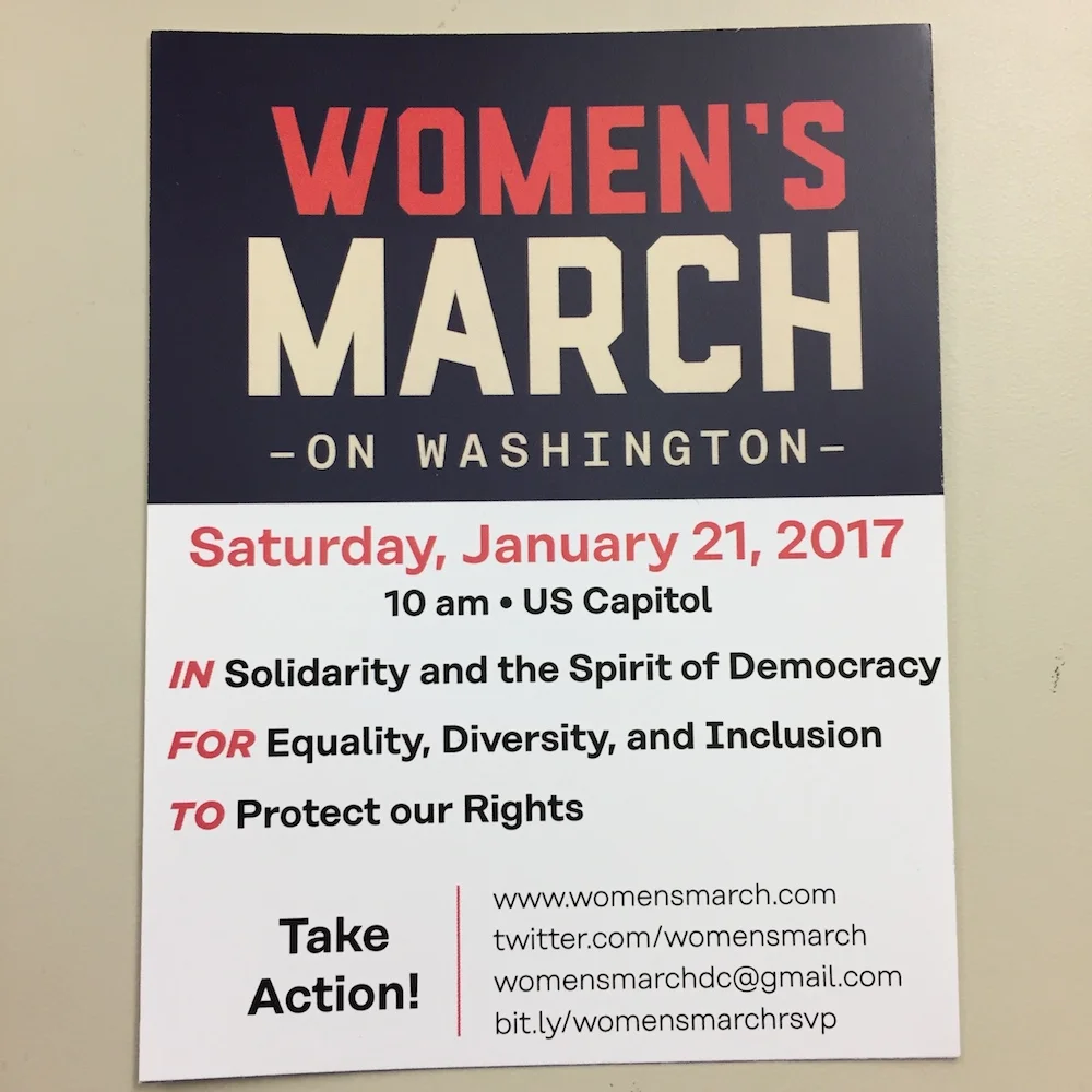 Flyer for the march