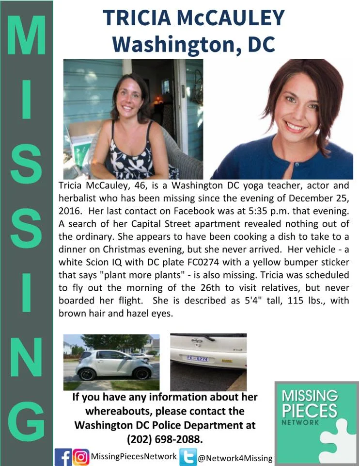 A flyer being posted around the DC area.