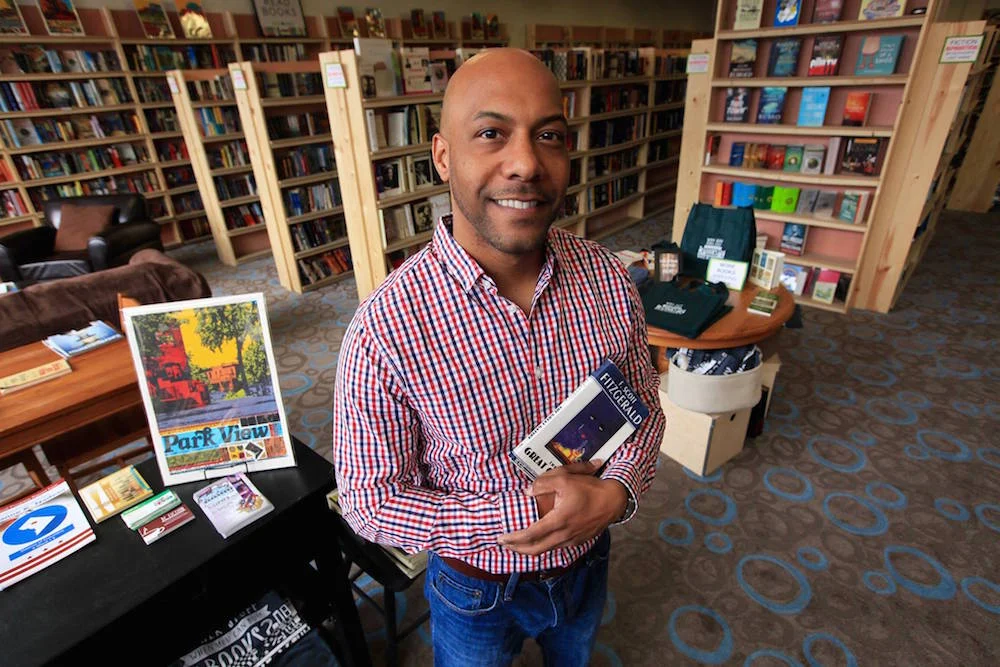 Pablo Sierra, owner of Walls of Books in Park View (photo courtesy Walls of Books) 