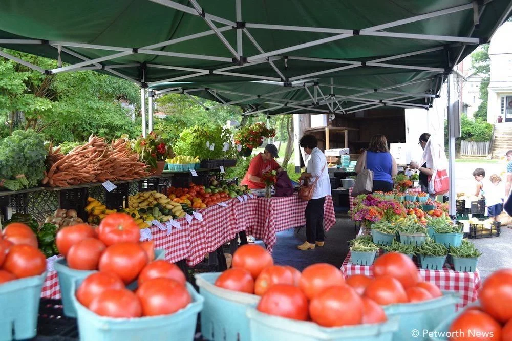 A silent auction fundraiser for the Petworth Community Market's 2017 season