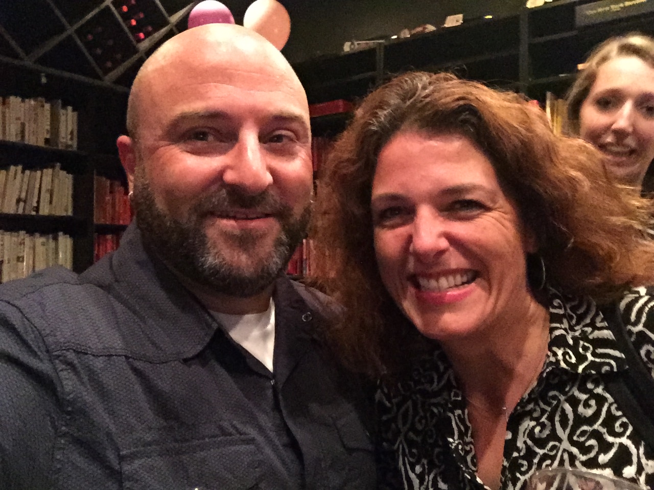   Jamie Riley, Washington Post Local Opinions Editor, poses for a selfie at the Petworth News Shindig. June 29, 2015.  (Those balloons behind me are... unfortunate, lol). 