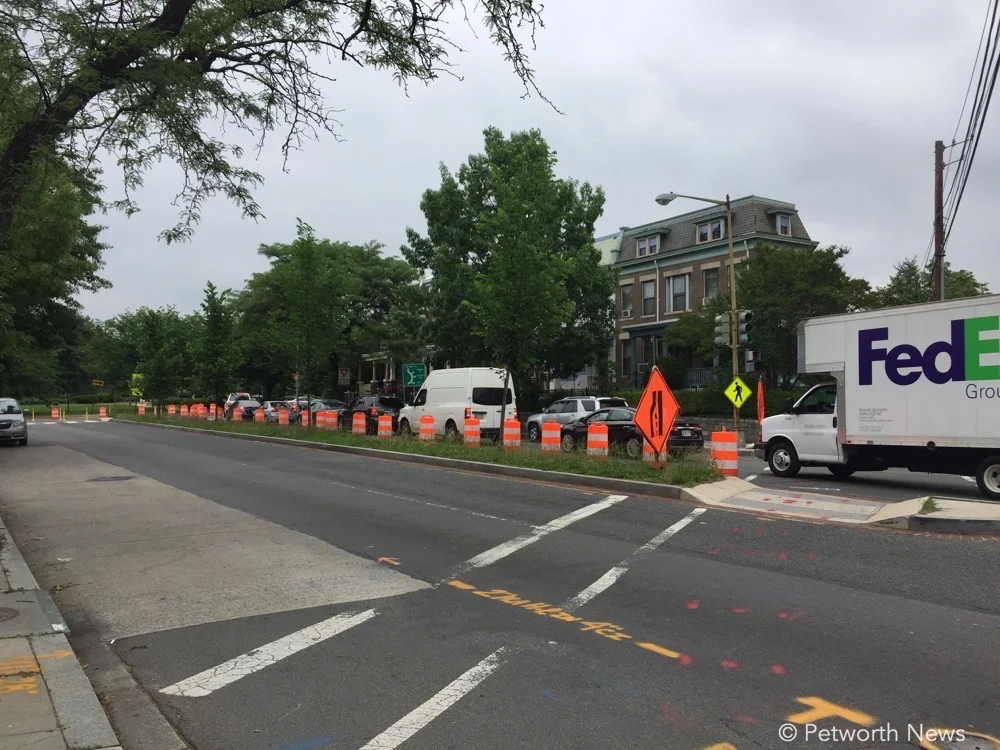 Traffic sometimes backed up on New Hampshire southbound to Taylor Street.