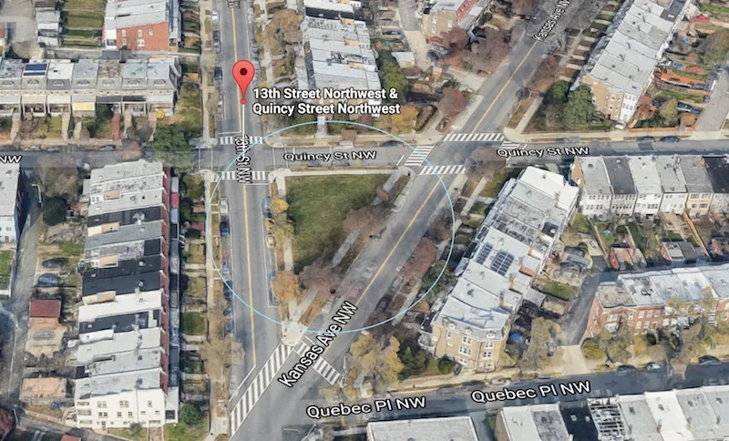 Google Maps satellite view of the park.