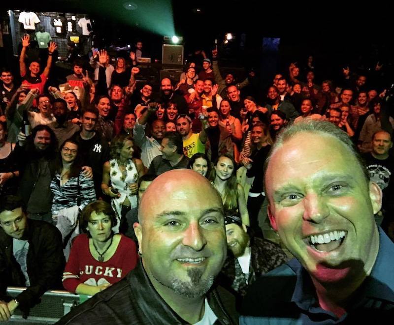  Brian Nelson-Palmer, host of DC Music Rocks podcast &amp; radio, poses with Drew &amp; a few hundred close friends at the DC Music Rocks Festival at the 9:30 Club (Sept 2, 2017) 