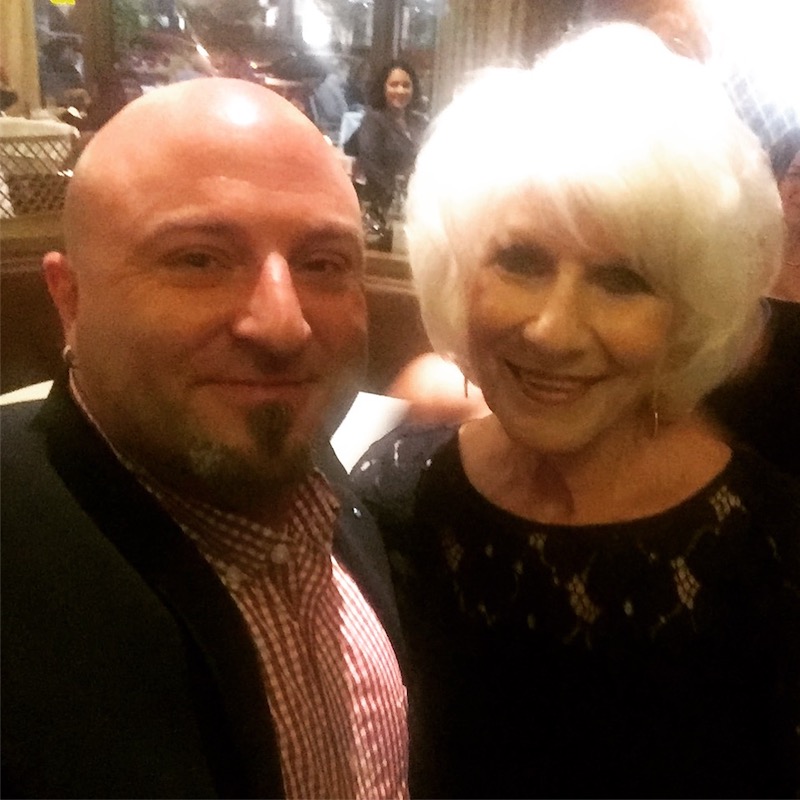  NPR radio host Diane Rehm takes a selfie with Drew, September 27, 2017 