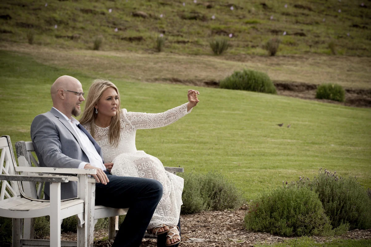 Petworth residents Staci Maiers and Christopher Woods at Ali'i Kula Lavender in Kula, Hawaii. (photo: Kimberly Bloede Photography)