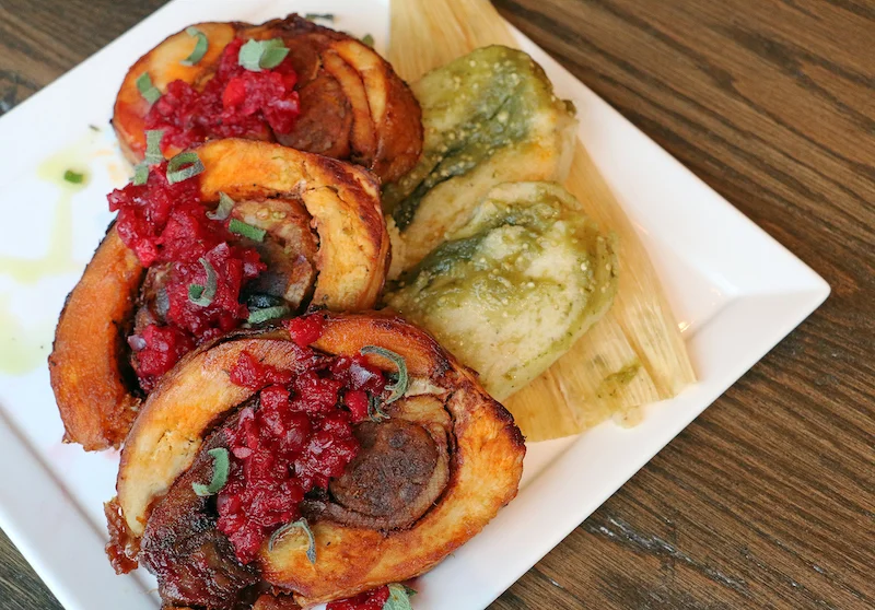 A turkey around pork loin around chorizo... (photo: Jai Williams)
