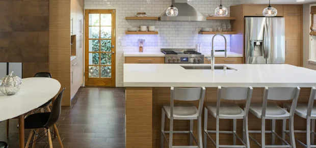 Engineered quartz countertops (photo: Marc Dosik)