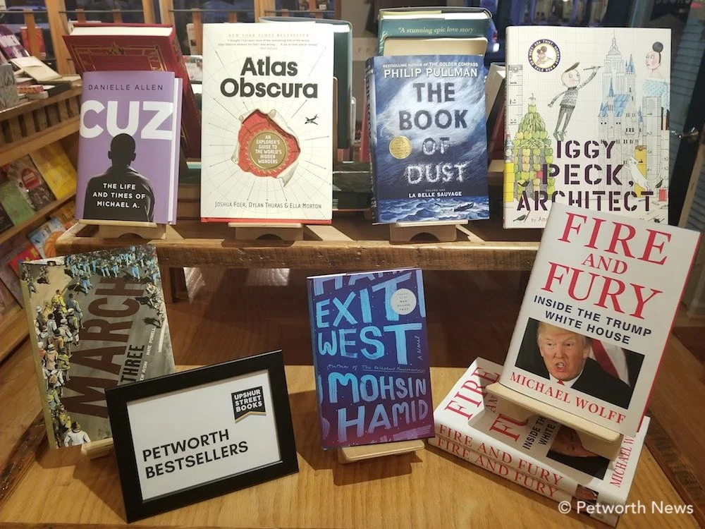 A collection of books awaits you at Upshur Street Books and Walls of Books.