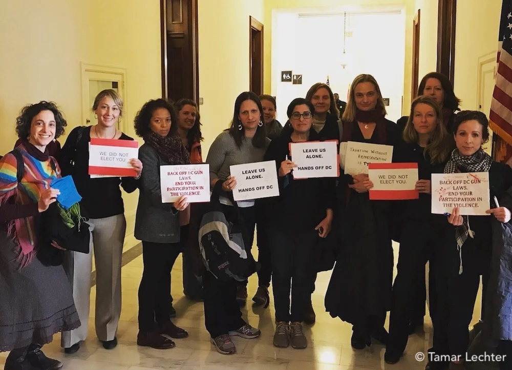 DC area and Petworth moms shared their message with the Senators on Capitol Hill