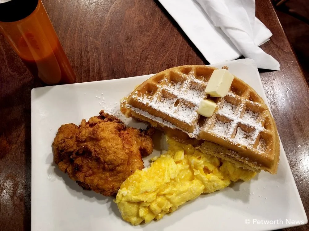 Highlands' signature chicken and waffles 