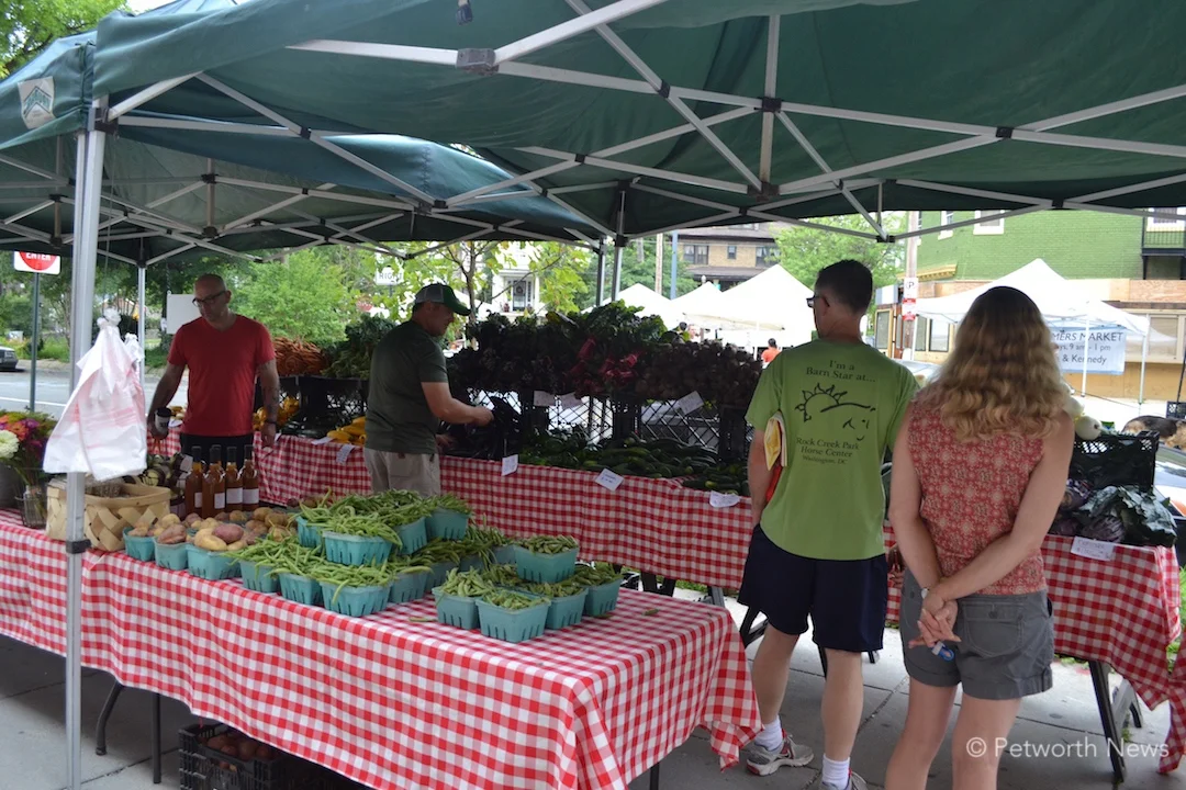 Fresh produce is available from many vendors.