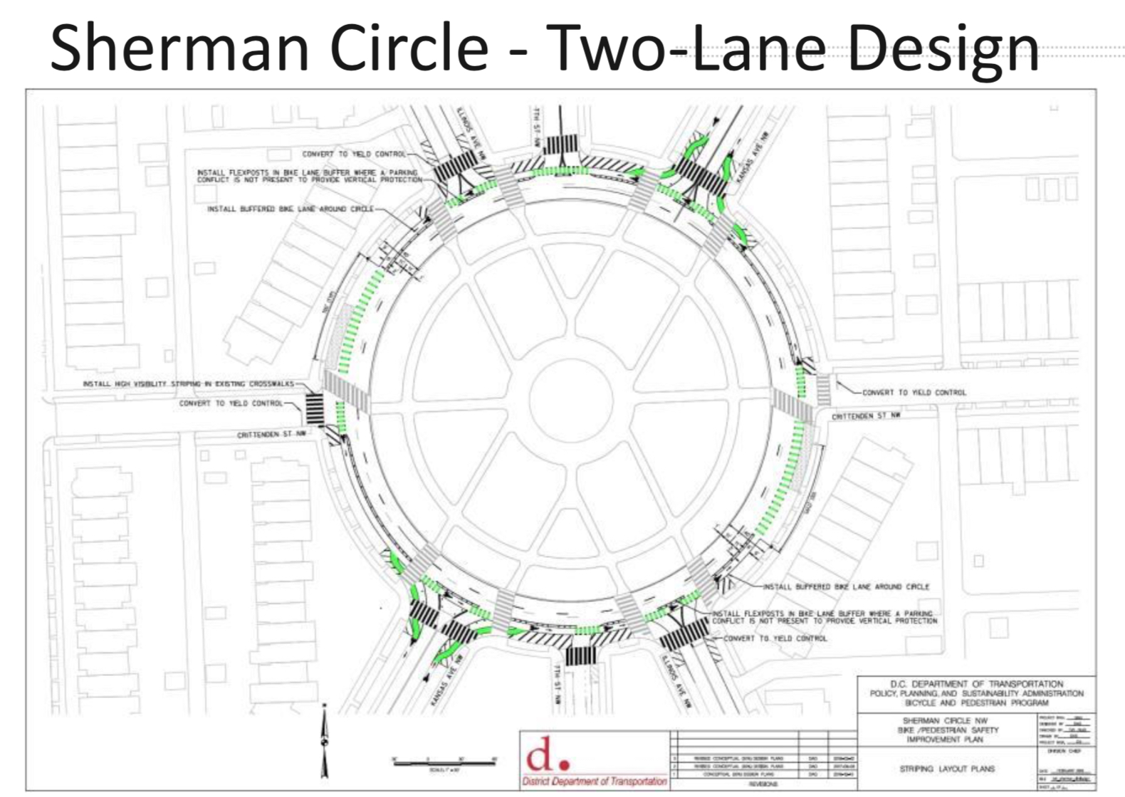 Schematic of the changes (courtesy DDOT)