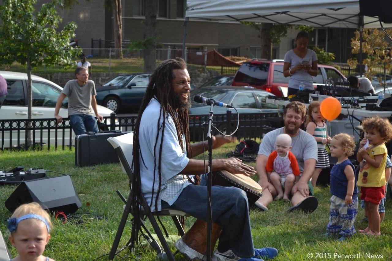 The ever-popular Baba Ras D returns to entertain kids at the Petworth Jazz Project...