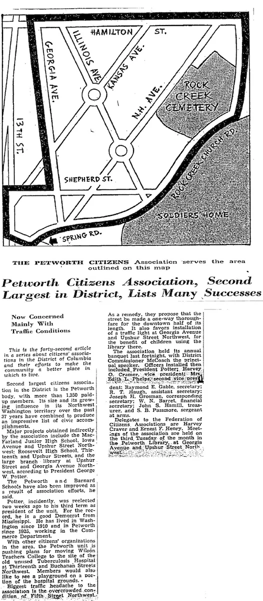 1940 WaPo article, courtesy ParkViewDC.com