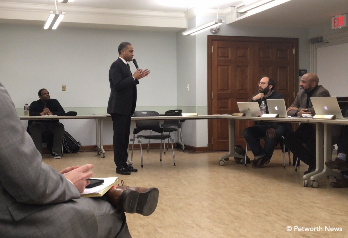 Ward 4 Councilmember Brandon Todd speaking at ANC 4C on December 12, 2018