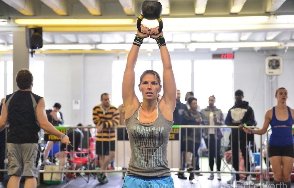 Cataneo working out at CrossFit Petworth (courtesy CrossFit Petworth)