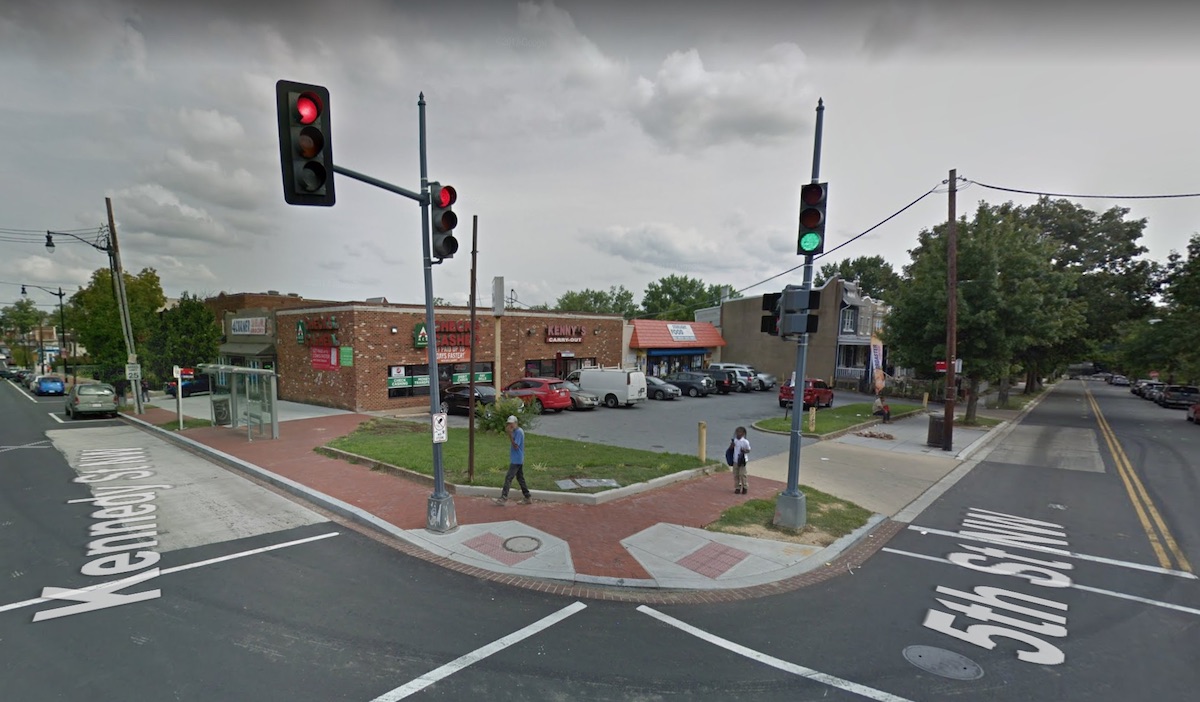 Google Street view of the 5th & Kennedy Streets intersection.