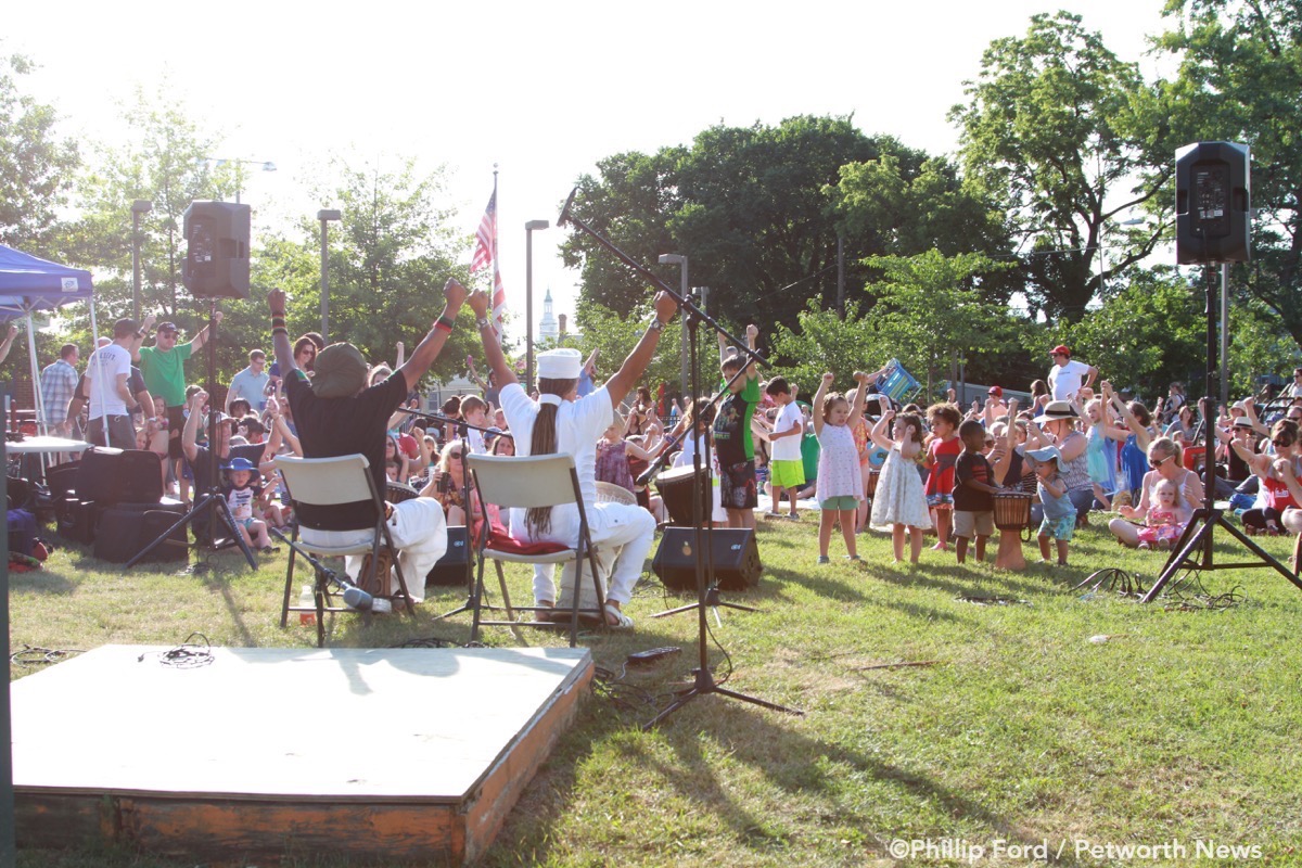 Baba Ras D performing at the Petworth Jazz Project (photo: Phillip Ford/Petworth News)
