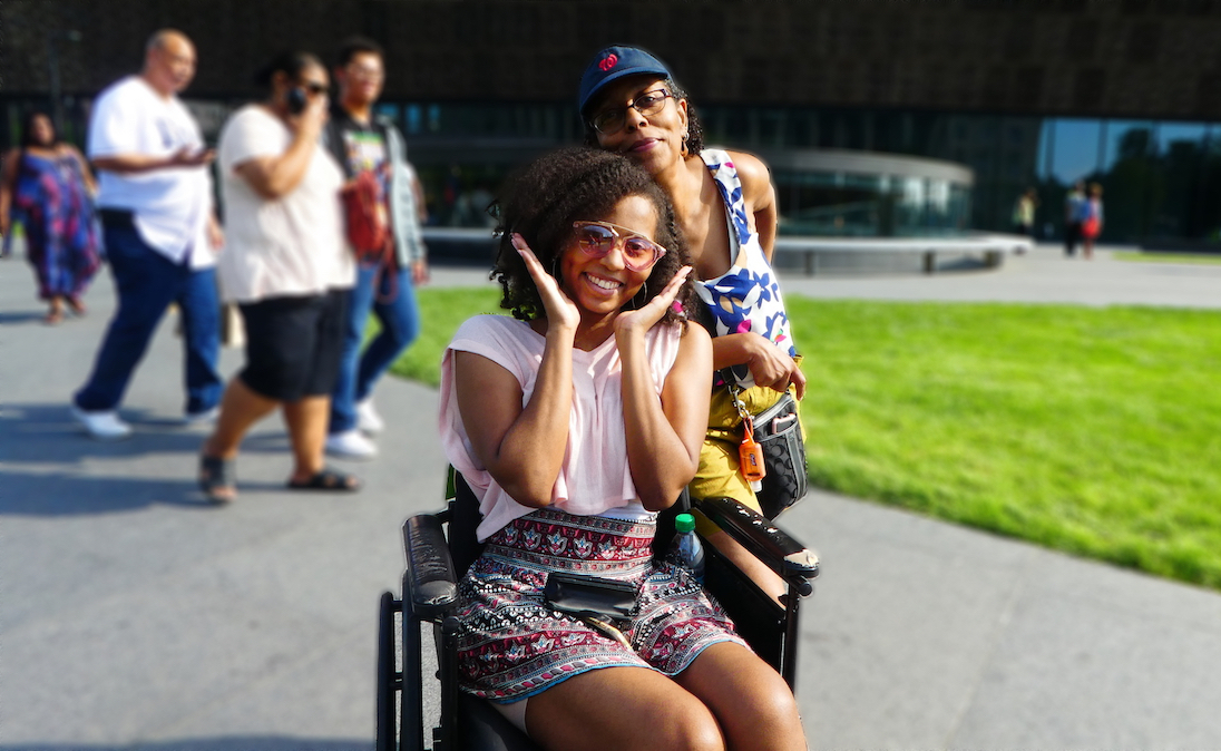 Dara and her mother at the National Museum of African American History and Culture
