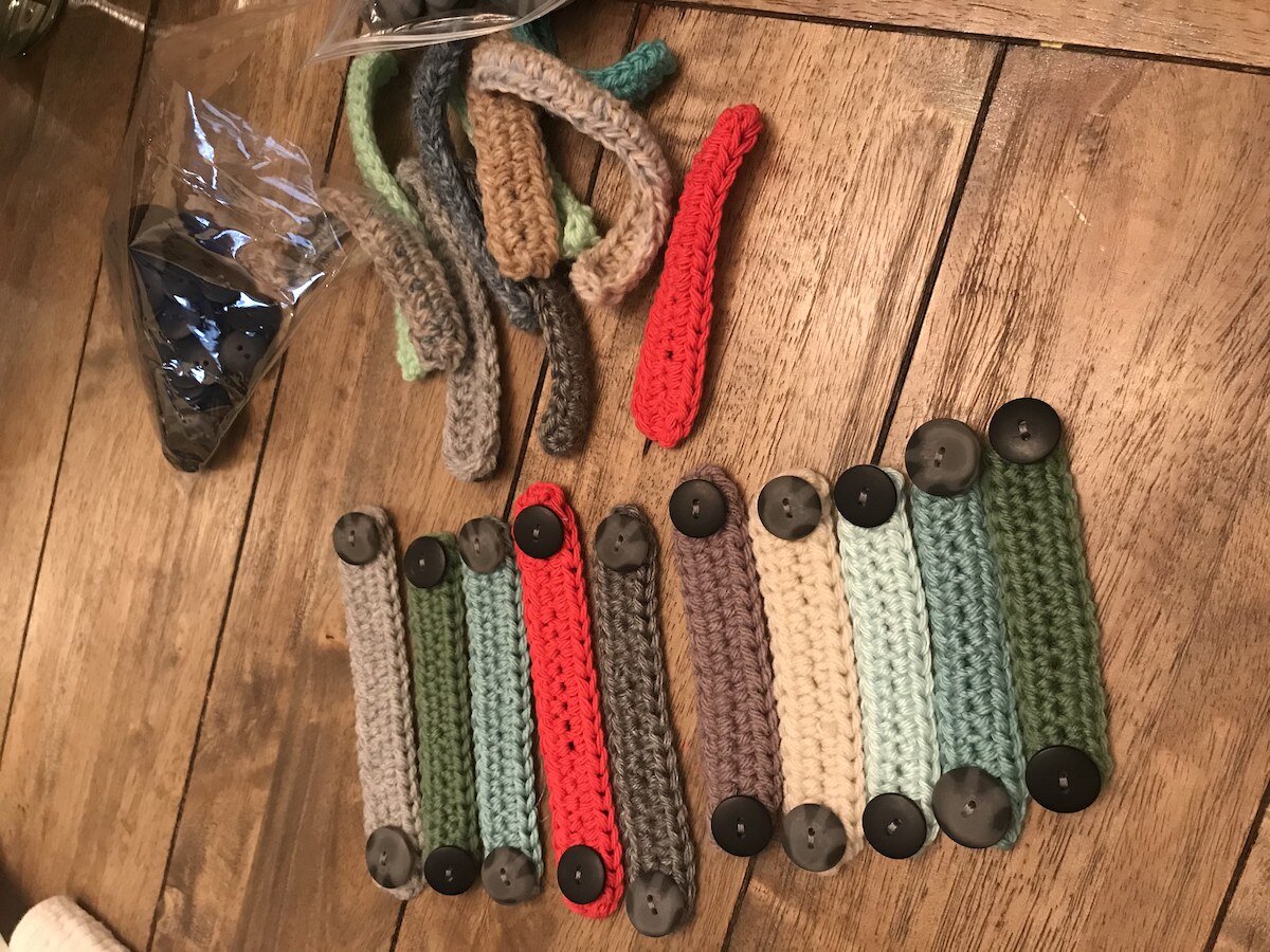 Resident makes free "ear savers" for essential workers who wear masks - here's how to get one