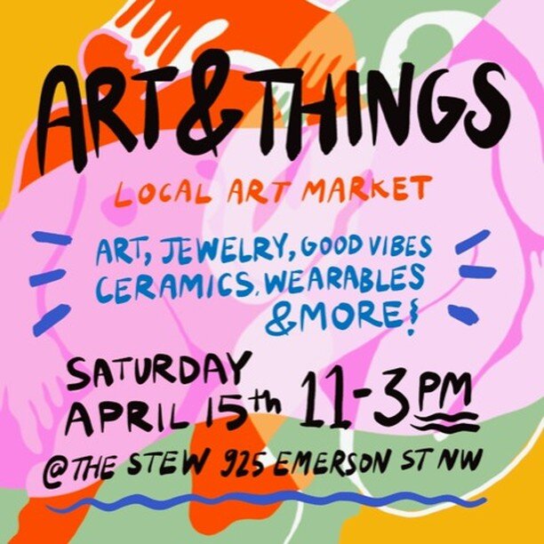 Just got this in an email... 925 Emerson St. NW this Saturday from 11 am - 3 pm.

&quot;Come and enjoy and support local artists who have great taste and a range of beautiful options from pottery to jewelry to prints. Rose Jaffe and her artist buddie