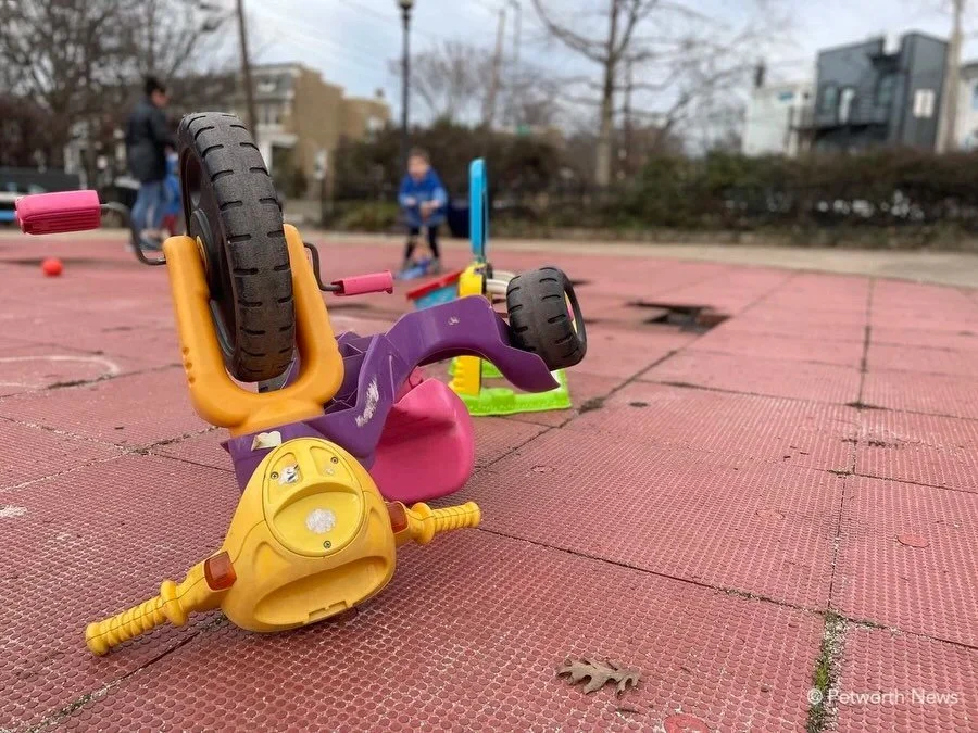 This follow-up article by the WashCityPaper looks at the status of the little playground two years after Petworth News first reported on it. 

&ldquo;The National Park Service demolished an unsafe playground but then abandoned the little park near Gr