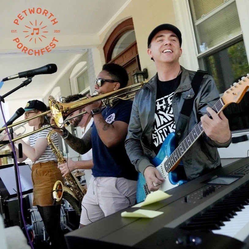 🎶 The date for @petworthporchfest, the neighborhood-wide music festival, is set for Saturday, May 30th. Porch music will be from 2-7pm, main stage from 5-8pm. You can sign up to perform or host a band!

🎸🎶🎷 Linktr.ee/PetworthNews
or
https://www.p