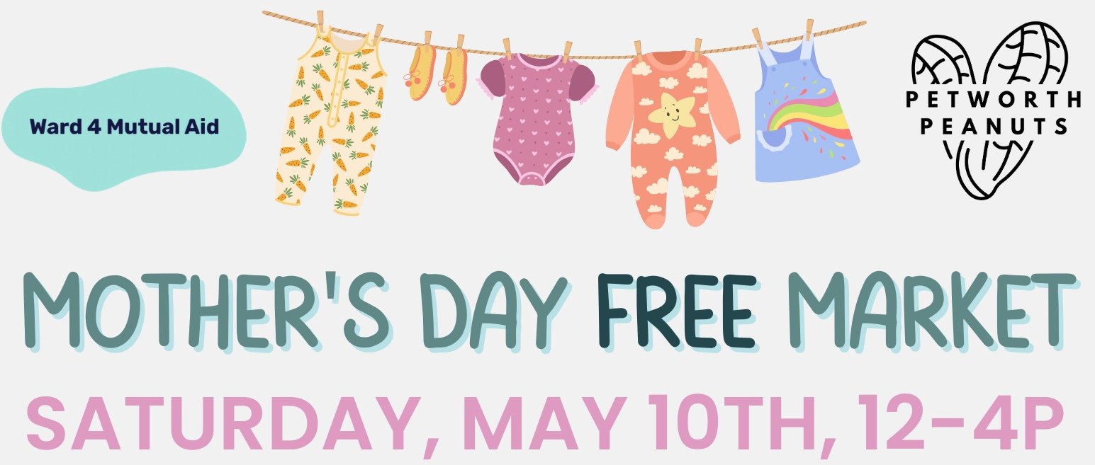 Donate baby, child & maternity items for the upcoming Mother's Day Free Market