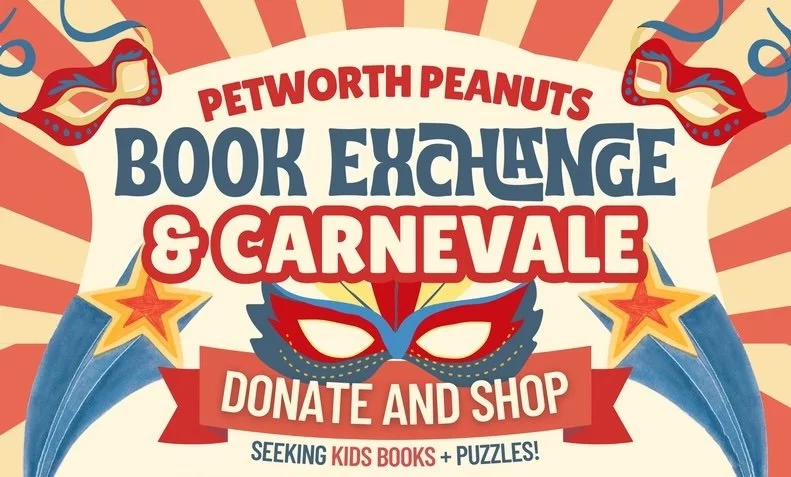 A fun Book Exchange &amp; Carnevale at Hook Hall, hosted by Petworth Peanuts