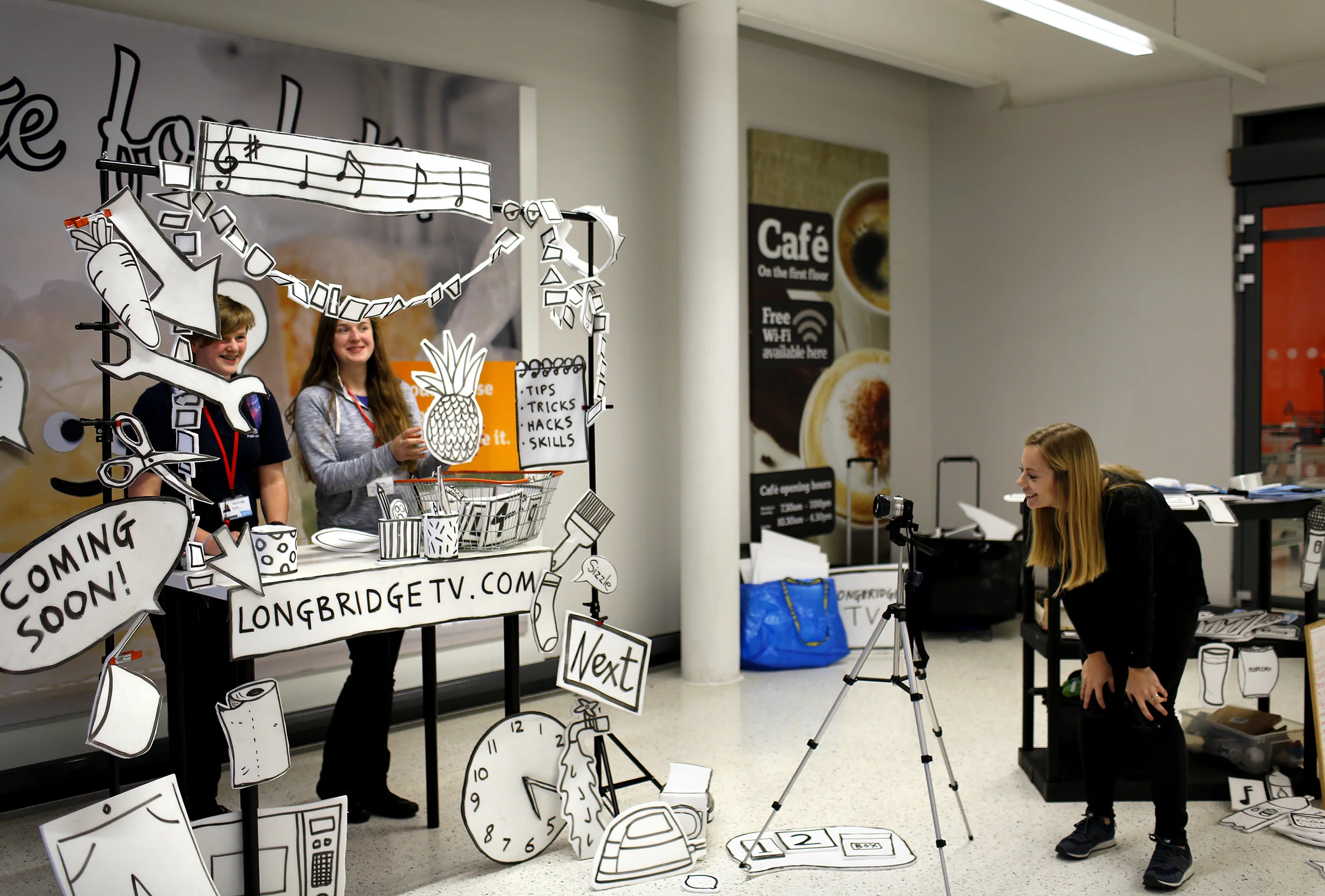 Longbridge TV workshop at Sainsbury's Longbridge