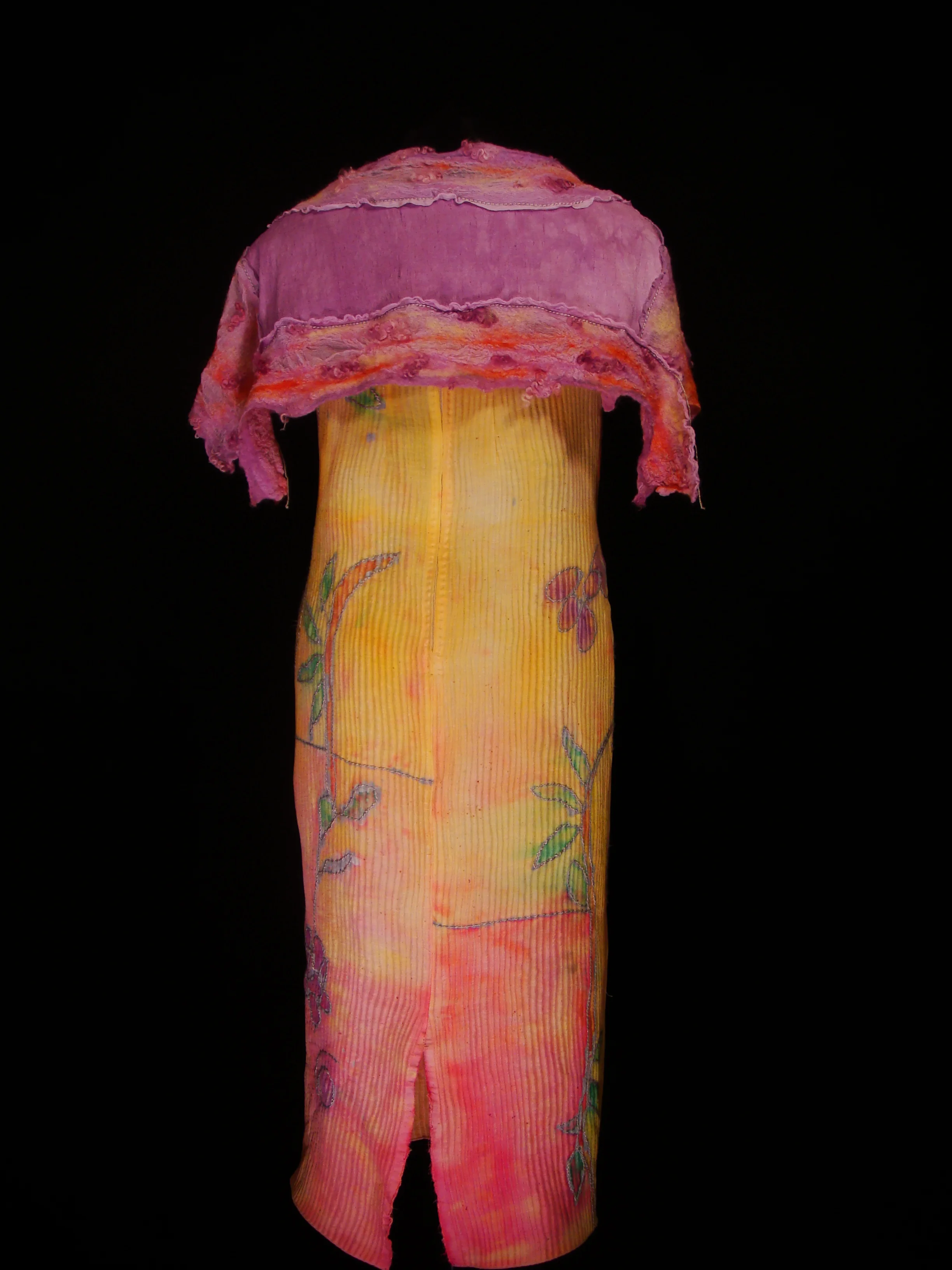 Stained Glass Dress and Shawl, back