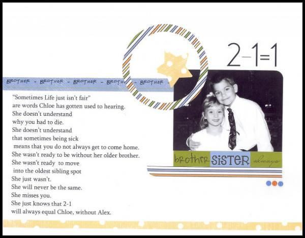 This is a scrapbook I made of Alex and Chloe.