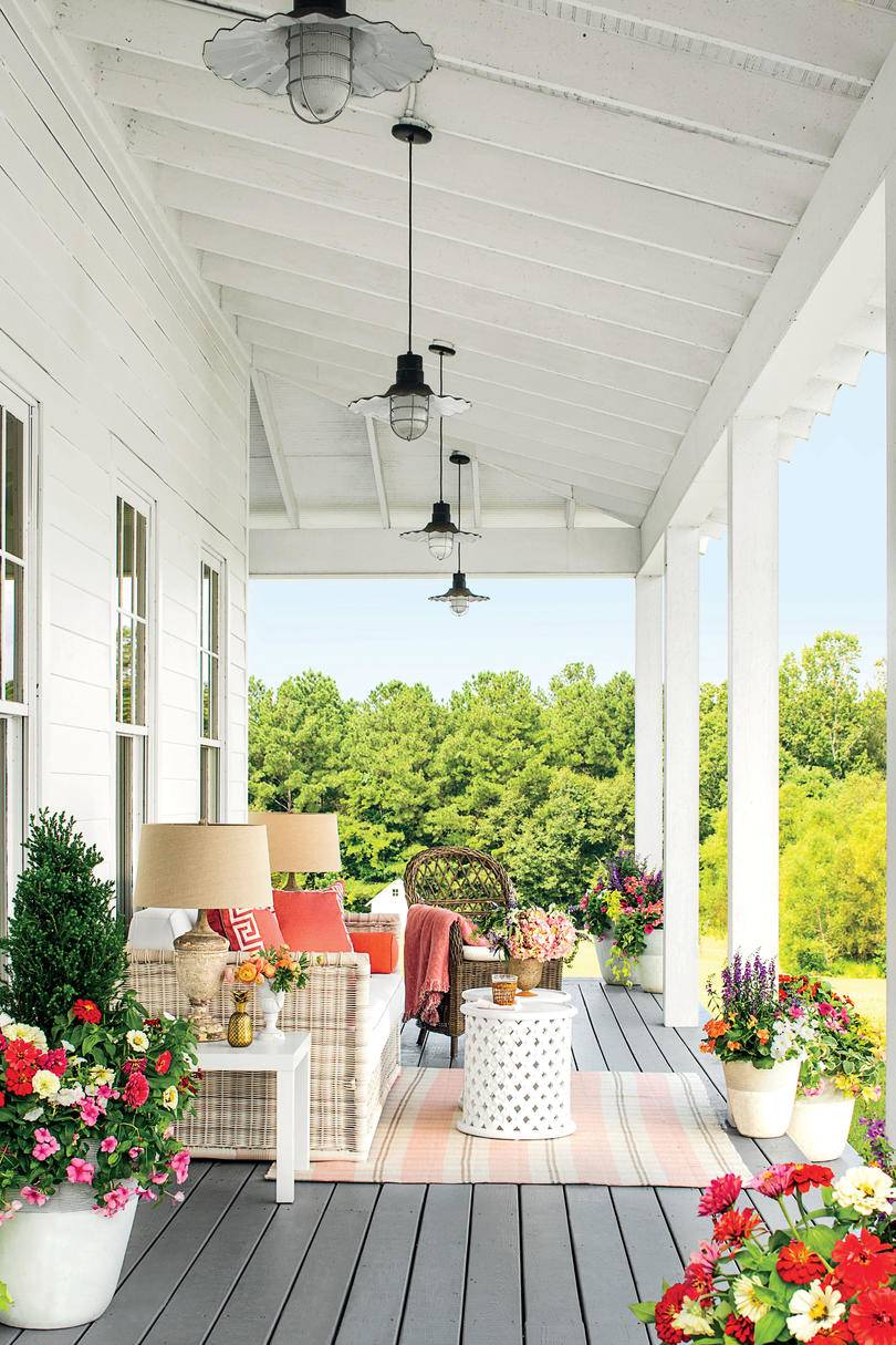 southern porch living antique details 