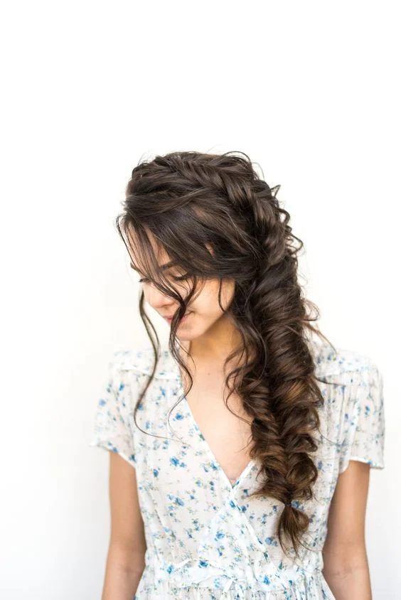casual fishtail braid brunette.jpg