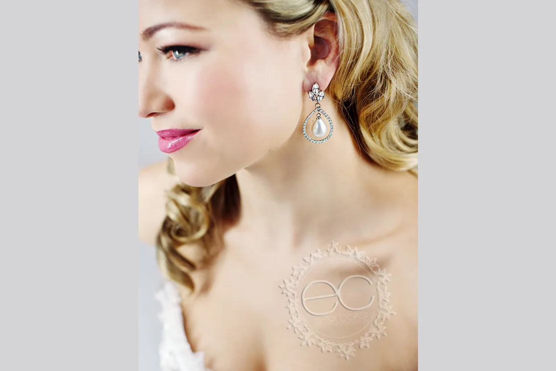 Mobile Halo Earring with Pearl Drop, $245