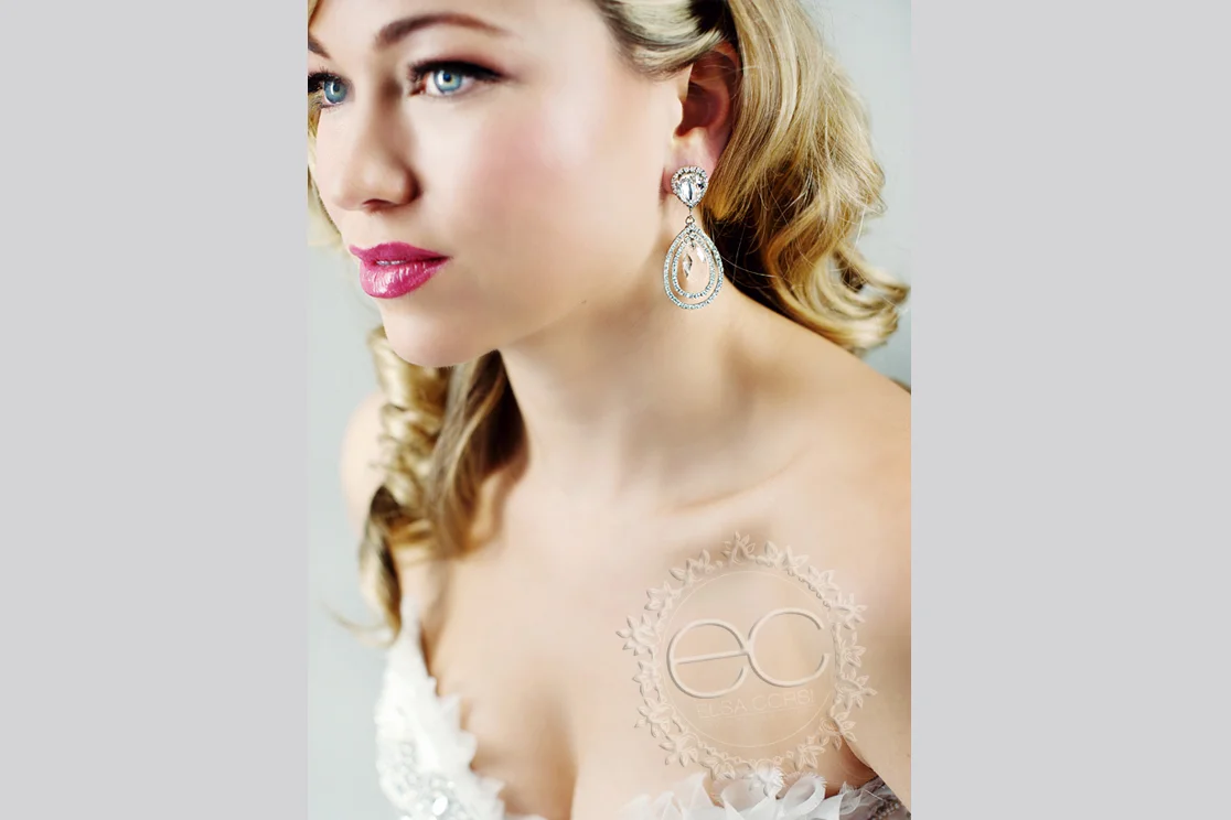 Double Halo Earring, $325
