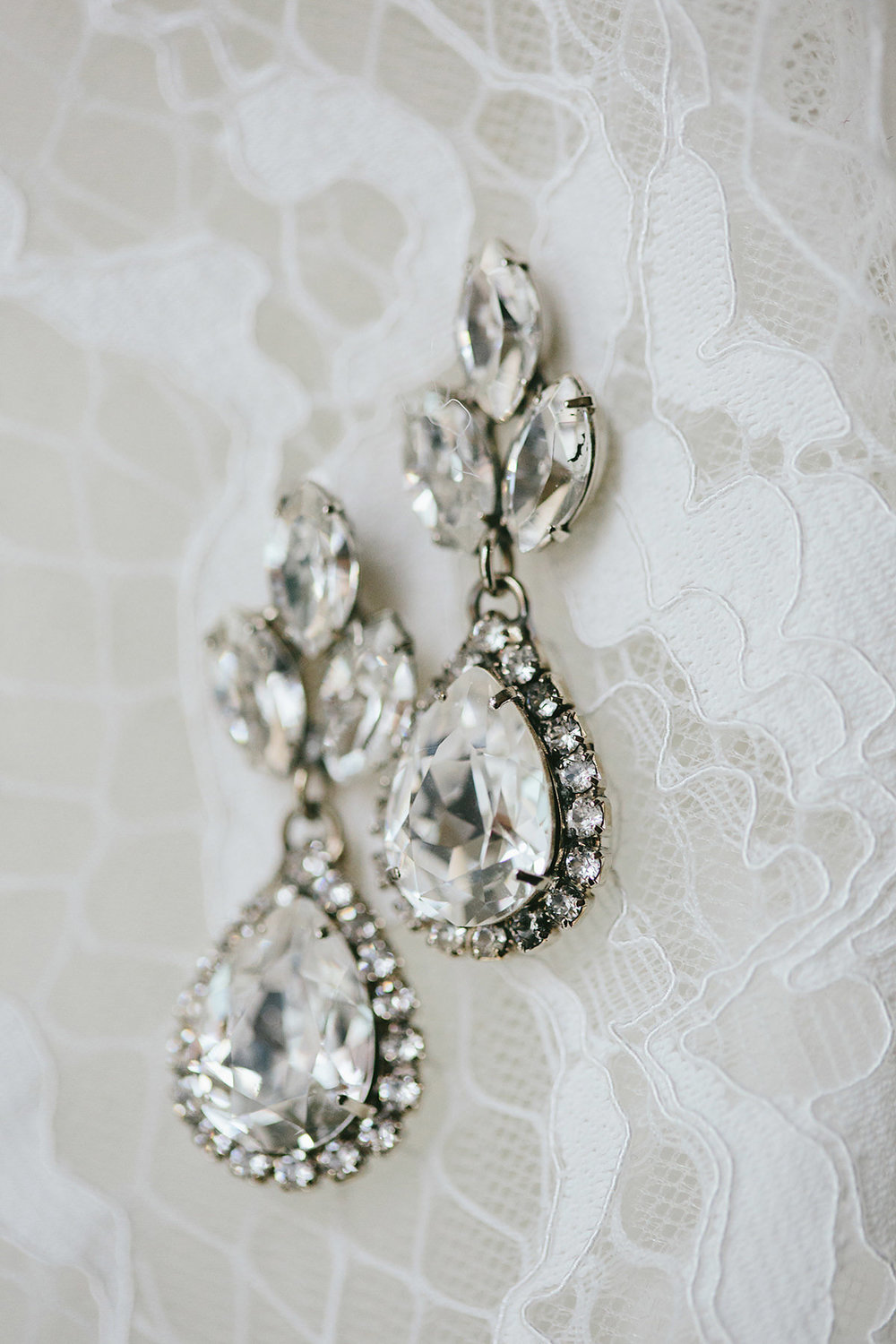 Pave Wedding Earrings Vancouver, Elsa Corsi 