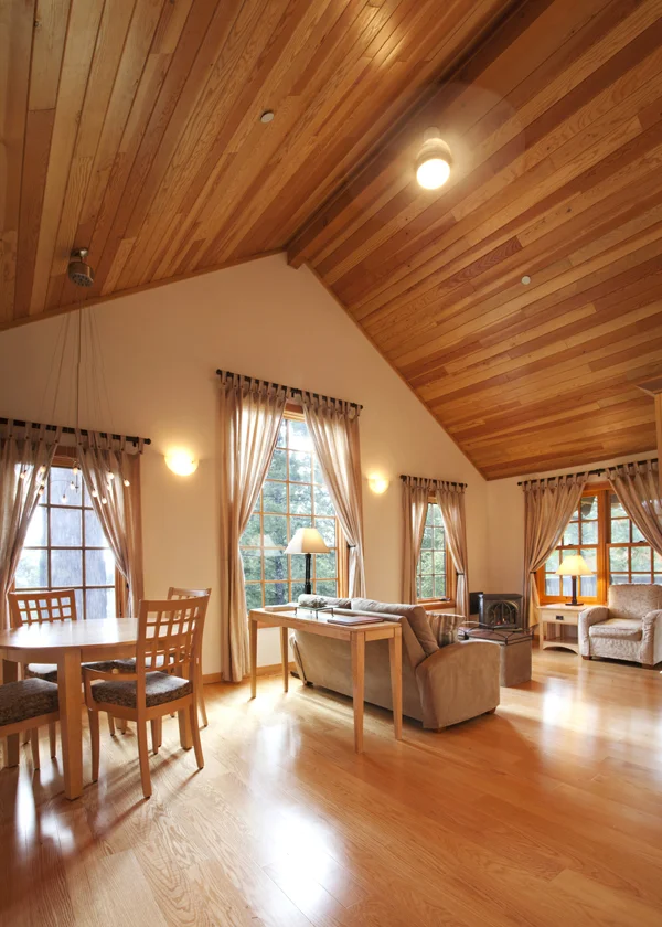 shared living room in cottage at ratna ling