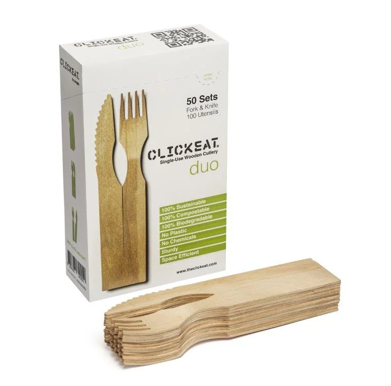 ClickeatT DUO 50 set Box (50 forks + 50 knifes)