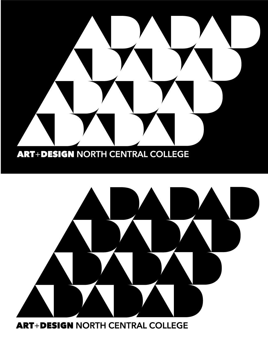 Branding: Pattern design based on logo for Art and Design Department