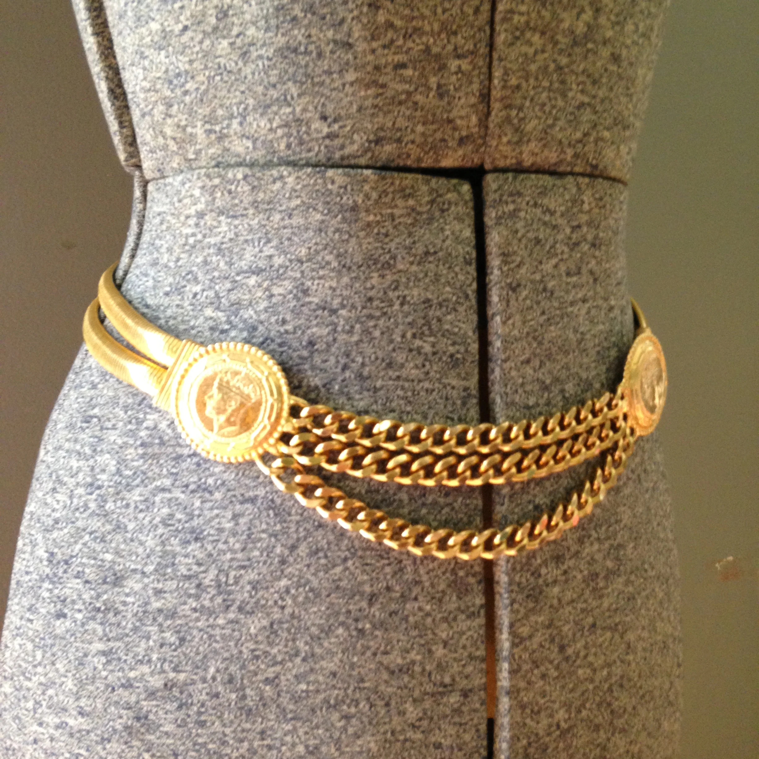 Vintage gold belts Clearance