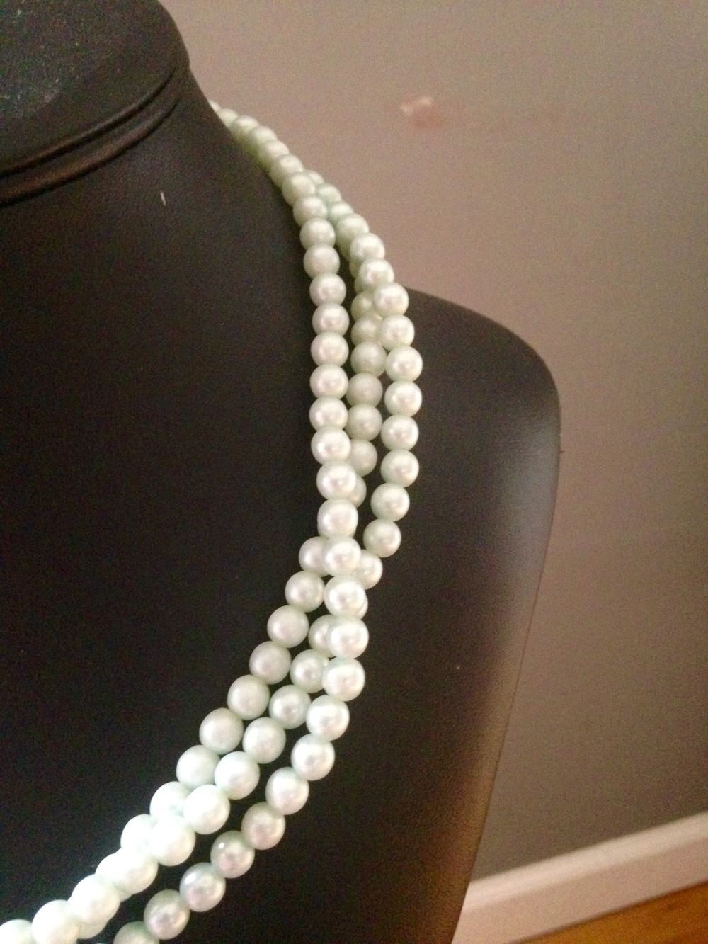 Long Faux Pearl Necklace